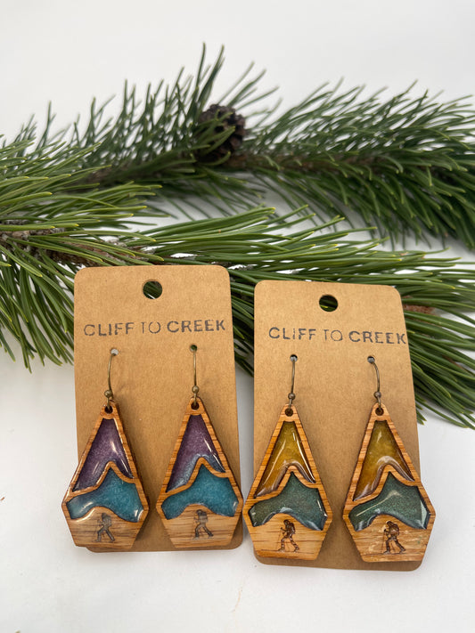Backcountry Ski Earrings